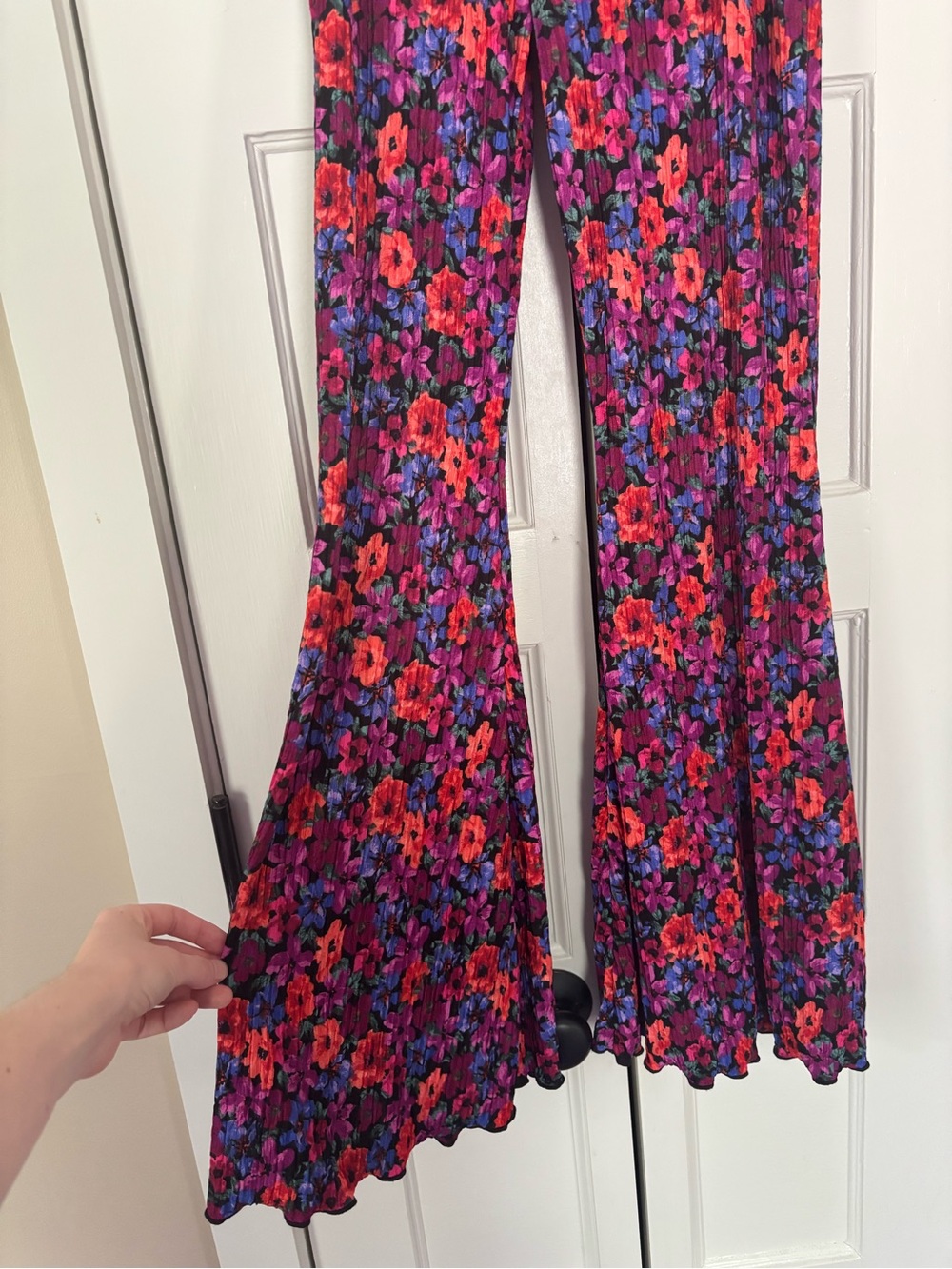Target Wild Fable Multicolor Floral Print Bell Bottom Pants